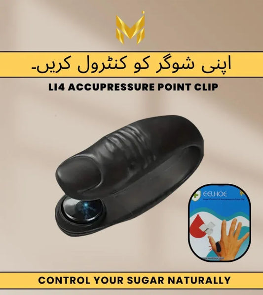 Sugar Control LI4 Acupressure Point Clip, Headache, Migraine & Tension Relief Light Weight, Supporting Acupressure Relaxation, Stress Alleviation, Pressure Point Clip